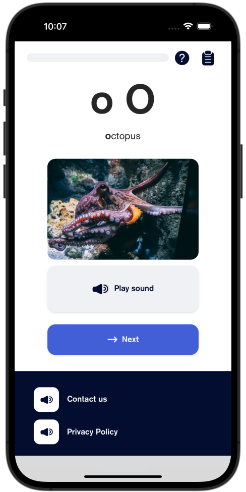 Octopus with O sounds